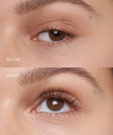mascara; Brown: Before & After der Lengthening Day Mascara