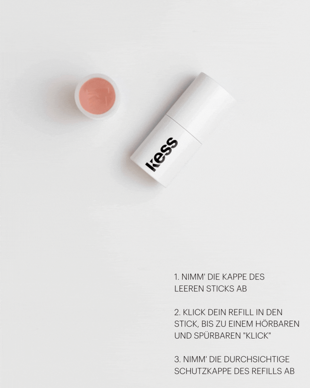 Blush oder Highlighter Refill einsetzen, click & glow!