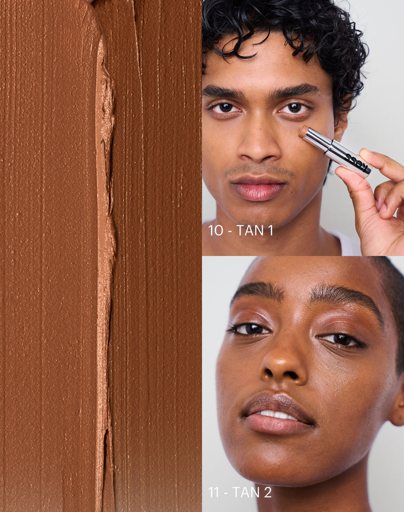 tan-1; Die Tan Shades im Vergleich