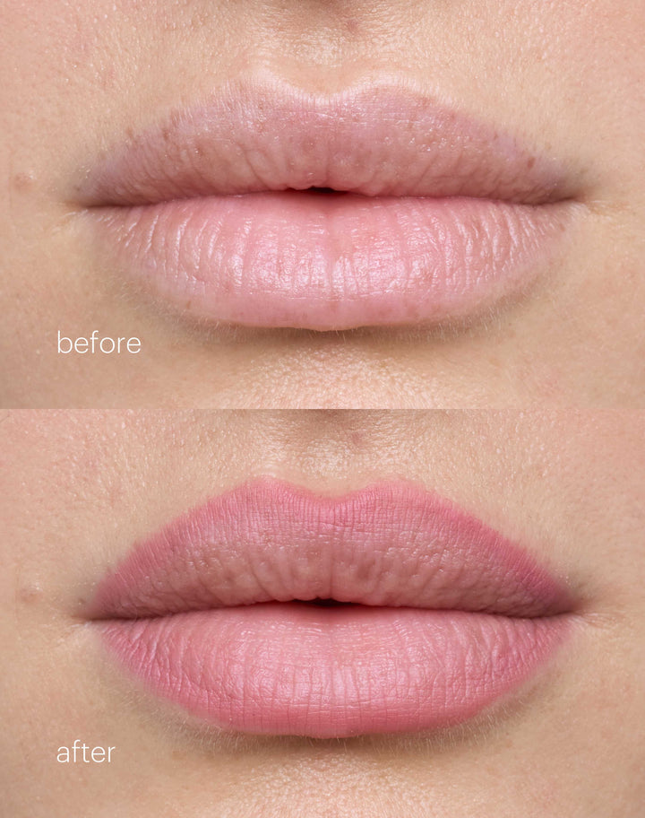 soft-shape-lip-liner; natural rose: Before & After des Soft Shape Lip Liner in Natural Rose