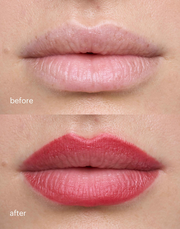 soft-shape-lip-liner; soft red: Before & After Soft Shape Lip Liner in Soft Red
