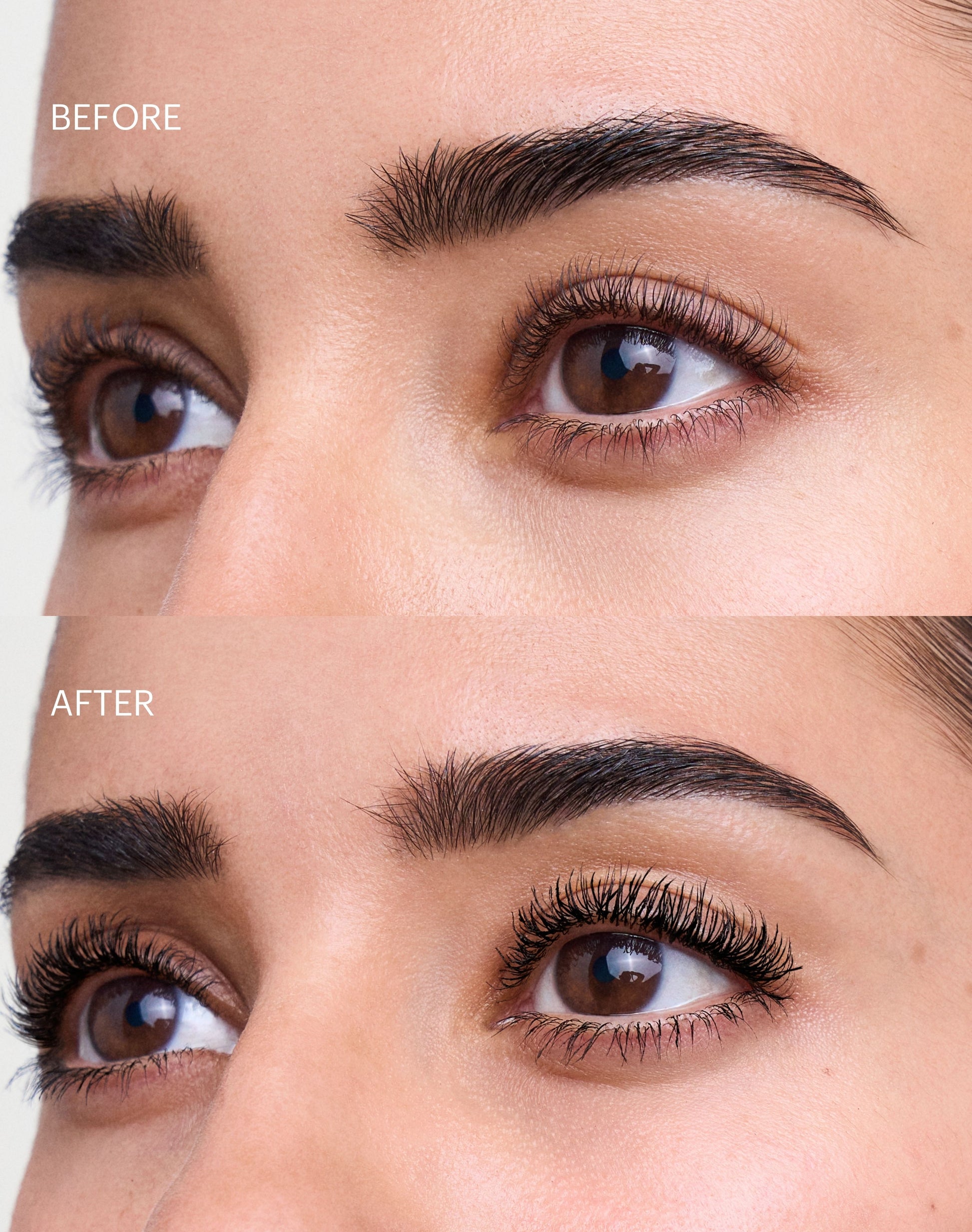 get-wet-waterproof-mascara; black: Before & After der GET WET Waterproof Mascara in Black