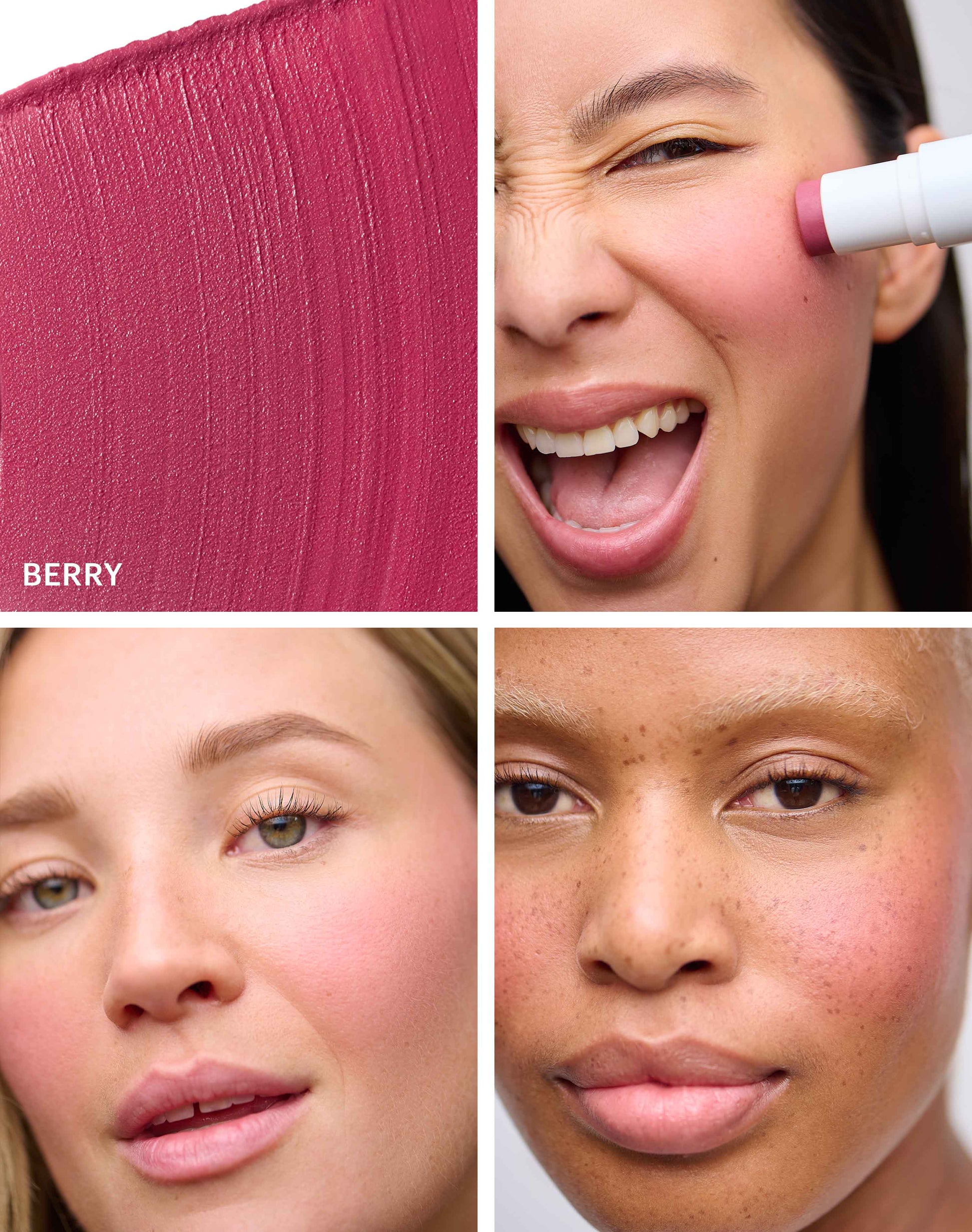 berry blush; Sanfter, rosiger Mauve-Ton mit leicht kühlen Untertönen und einem satinmatten Finish