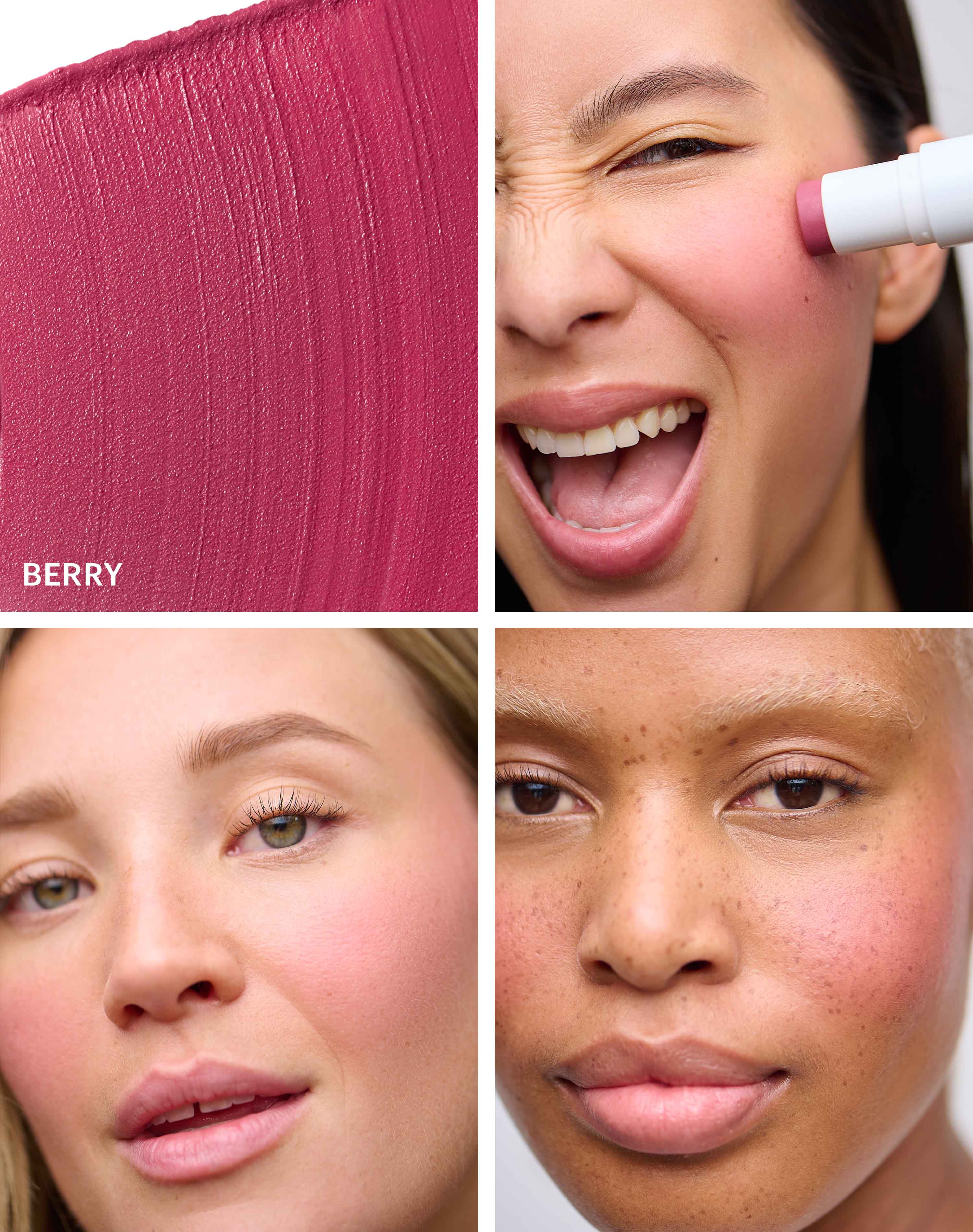 berry blush; Sanfter, rosiger Mauve-Ton mit leicht kühlen Untertönen und einem satinmatten Finish