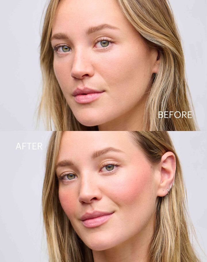 mono-stick; coral-blush: Vorher-Nachher des Mono Sticks in Coral