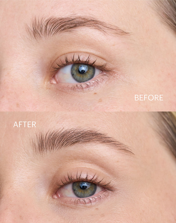 fluffy-brow-filler; light-brown: Before & After des Fluffy Brow Fillers in Light Brown