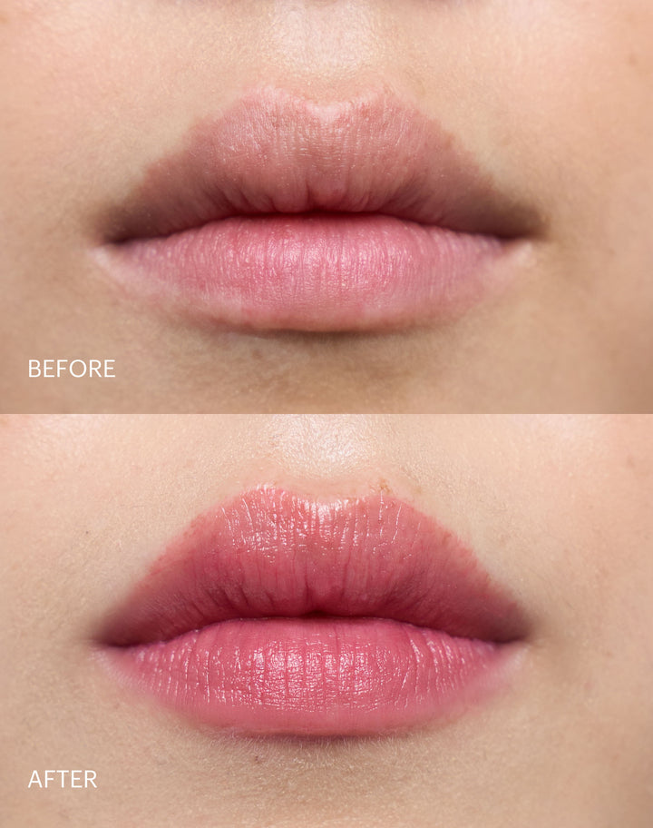 triple-tint-lip-balm; Kiss: Before & After des Triple Tint Lip Balm in Kiss
