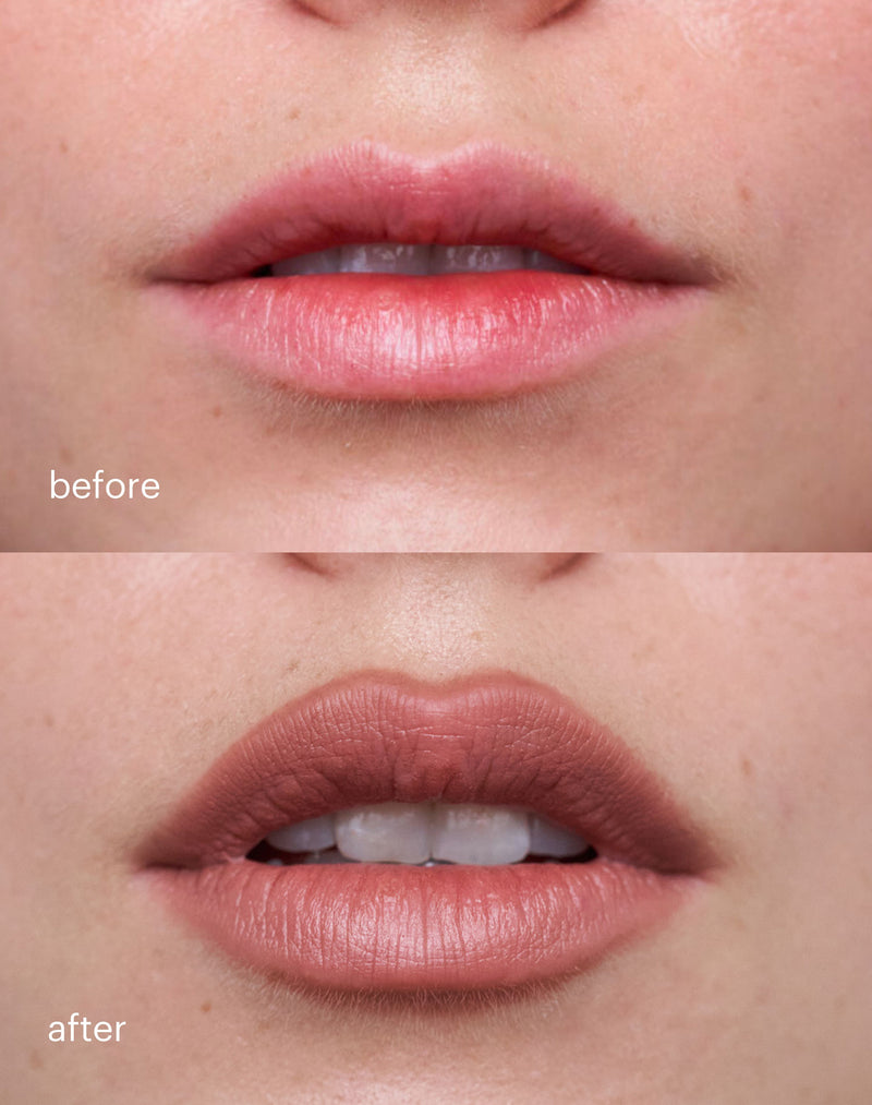 neutral-brown; Before & After des Soft Shape Lip Liners in Neutral Brown