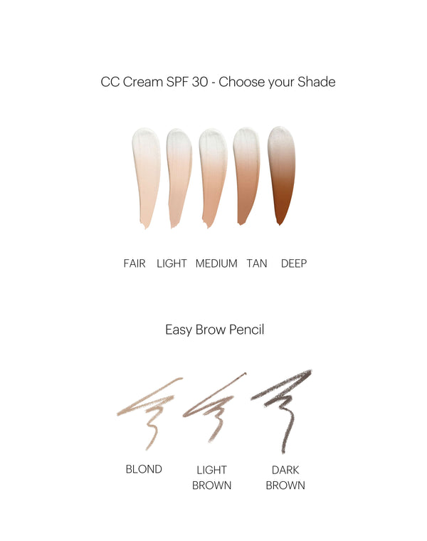 ; Mix & Match Double Glow 'n Brows Swatches