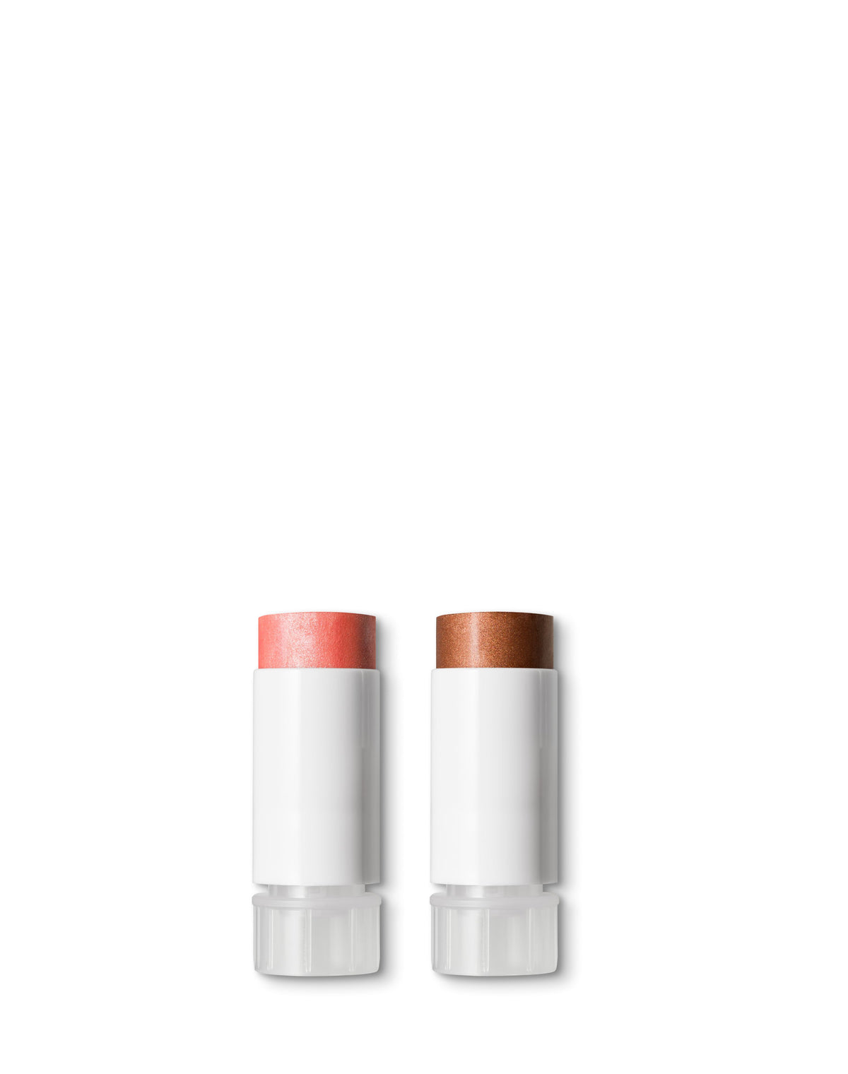 ; Das Bild zeigt unsere neuesten Blush & Glow Refills: Die Glowy Blushes in Rosy Glow und Bronzy Glow