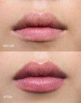 Nudie; Before & After des Triple Tint Lip Balm in Nudie
