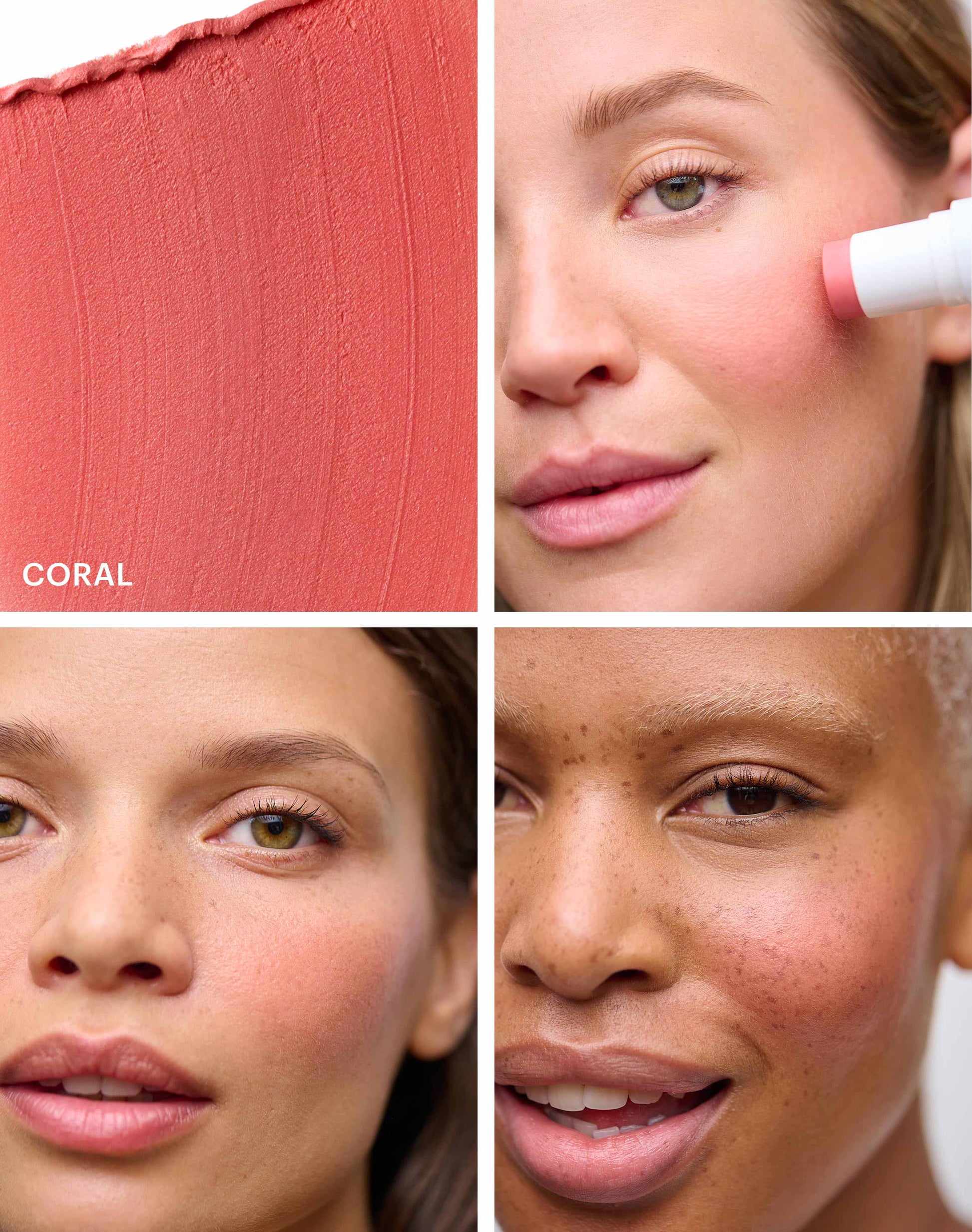 coral blush; Frischer, natürlicher Korallton mit warmen Untertönen