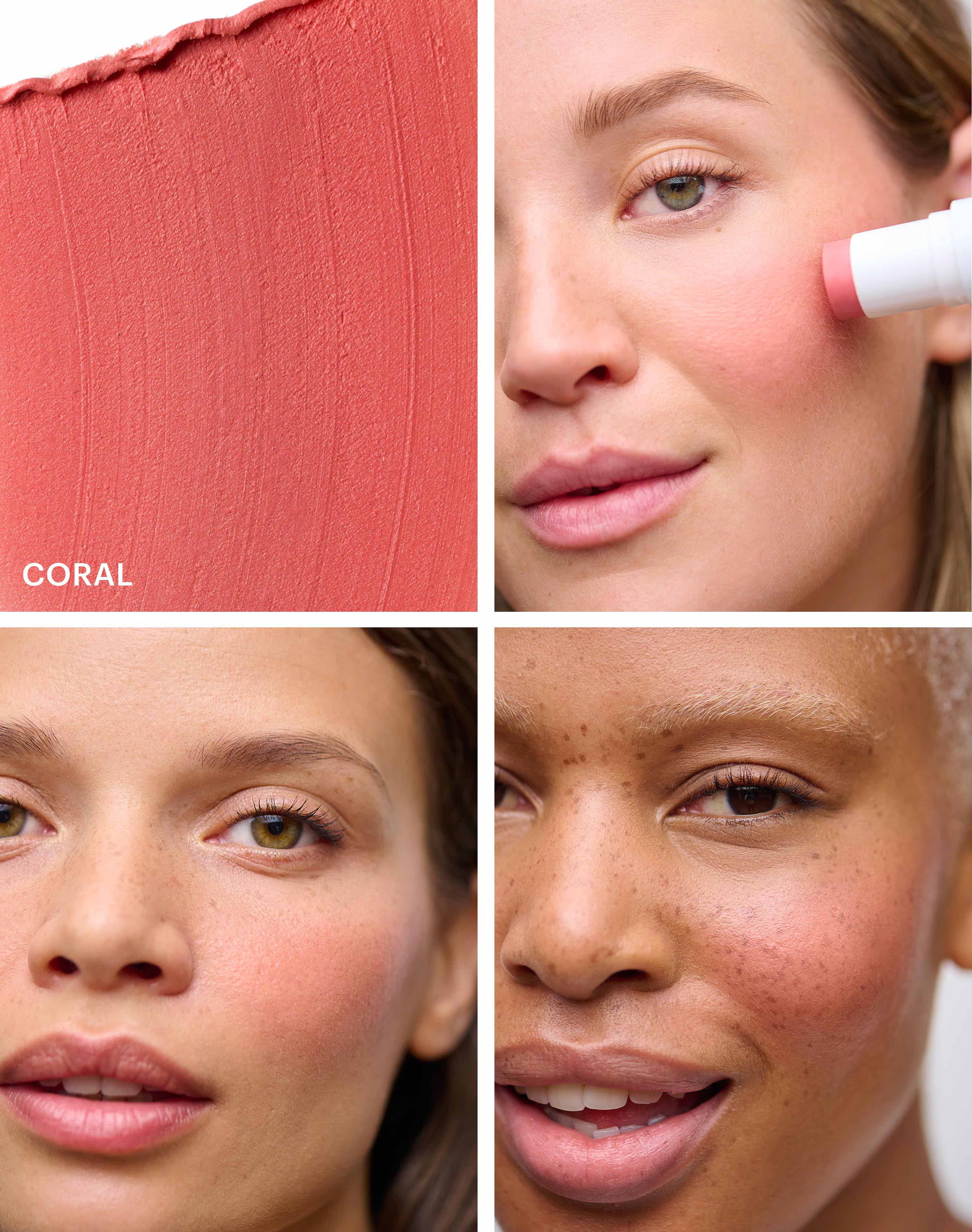 coral blush; Frischer, natürlicher Korallton mit warmen Untertönen
